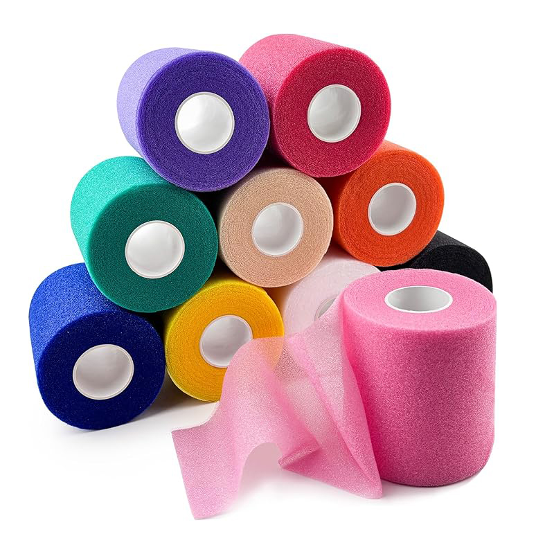 Gemengde kleuren sportschuim prewrap atletische tape voetbalsport pre-wrap tape