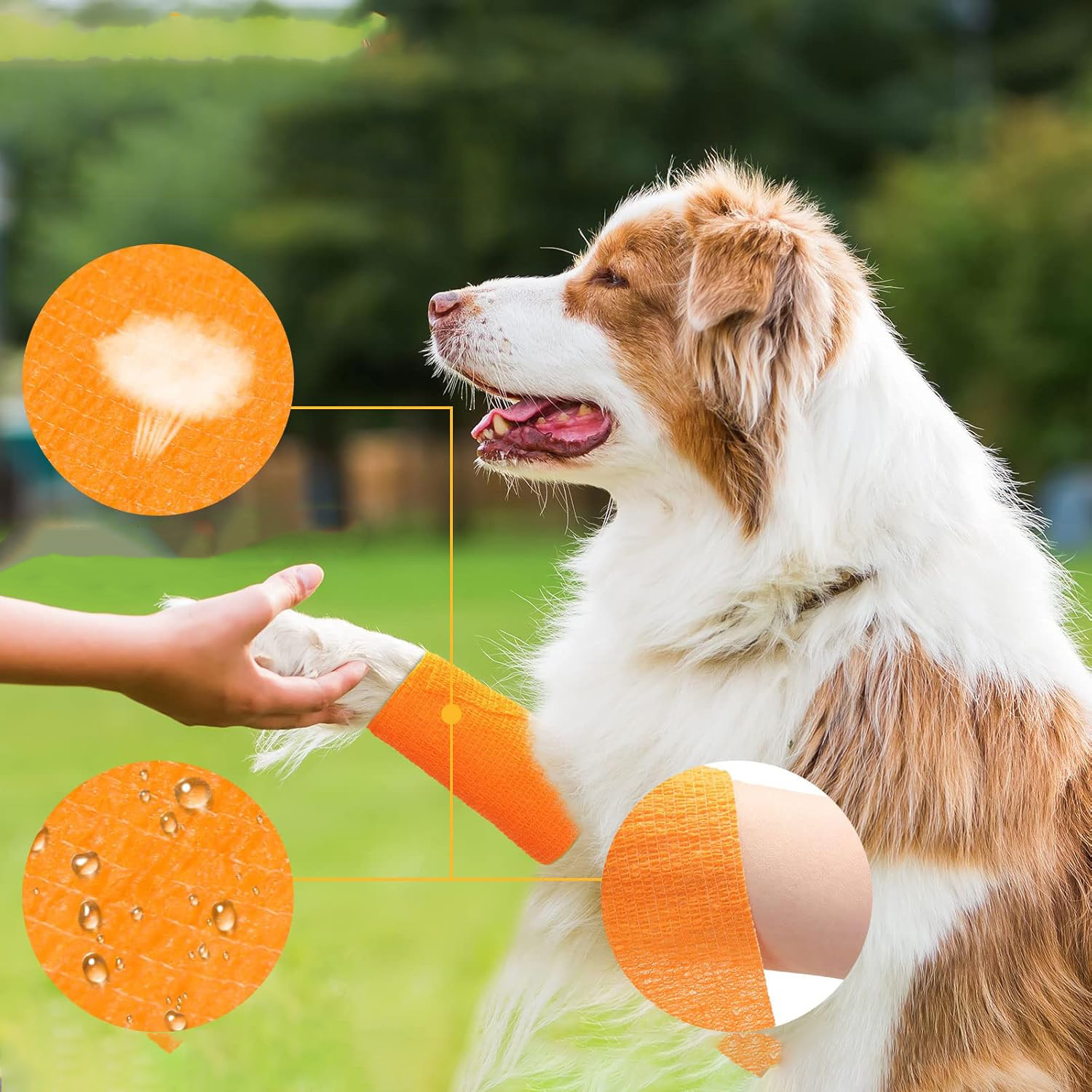 Waterdicht zelfklevend verband voor buiten