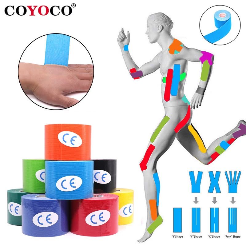 Waterdichte kinesiologietape voor schouderondersteuning – atletische tape voor training, stabiliteit en herstel