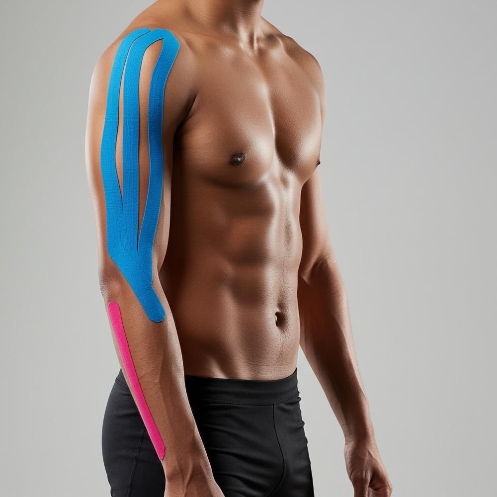 Kinesiologietaperol voor spierondersteuning en gewrichtsstabiliteit | Ademende, elastische katoenen sporttape