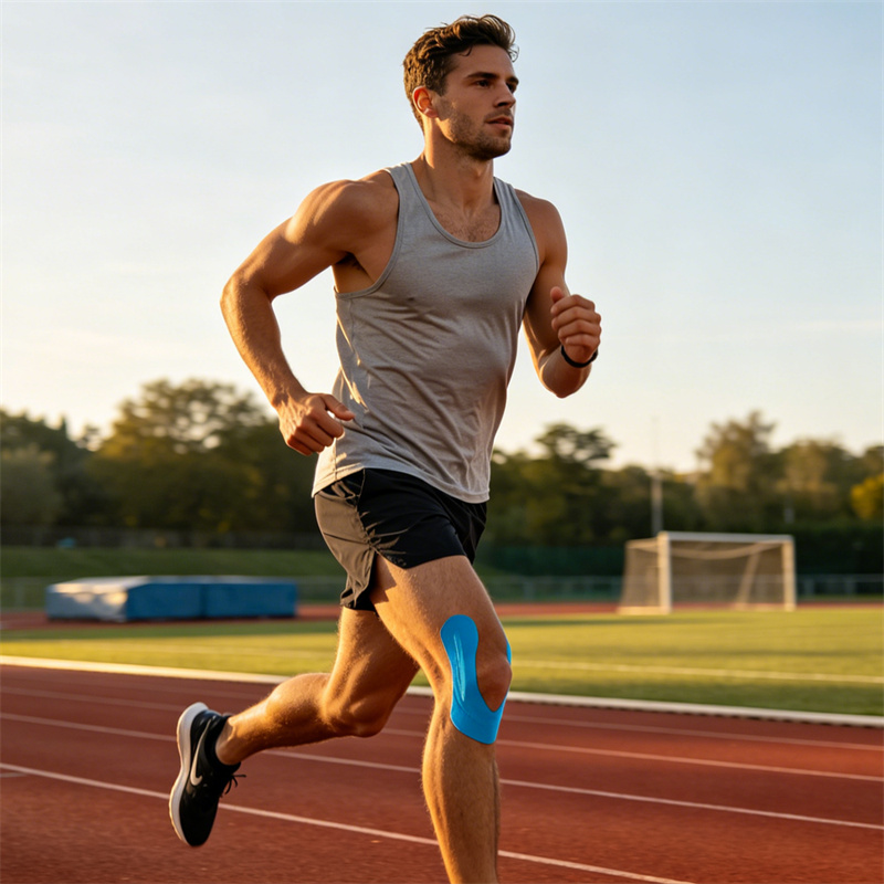 Premium kinesiologietape voor sportondersteuning, spierherstel en gewrichtsstabiliteit | Latexvrij, waterbestendig, rol van 5 cm x 5 m